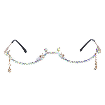 Half-rimmed glasses with elegant design
