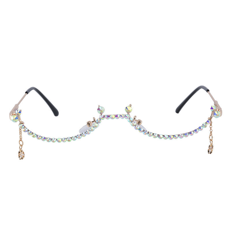 Half-rimmed glasses with elegant design